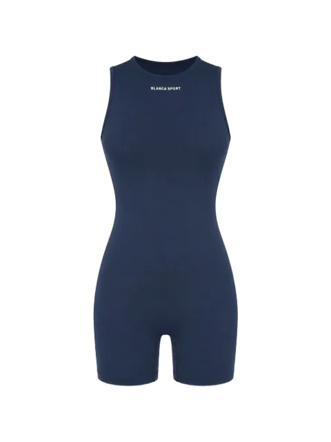 Blanca Sport Kids logo-print unitard