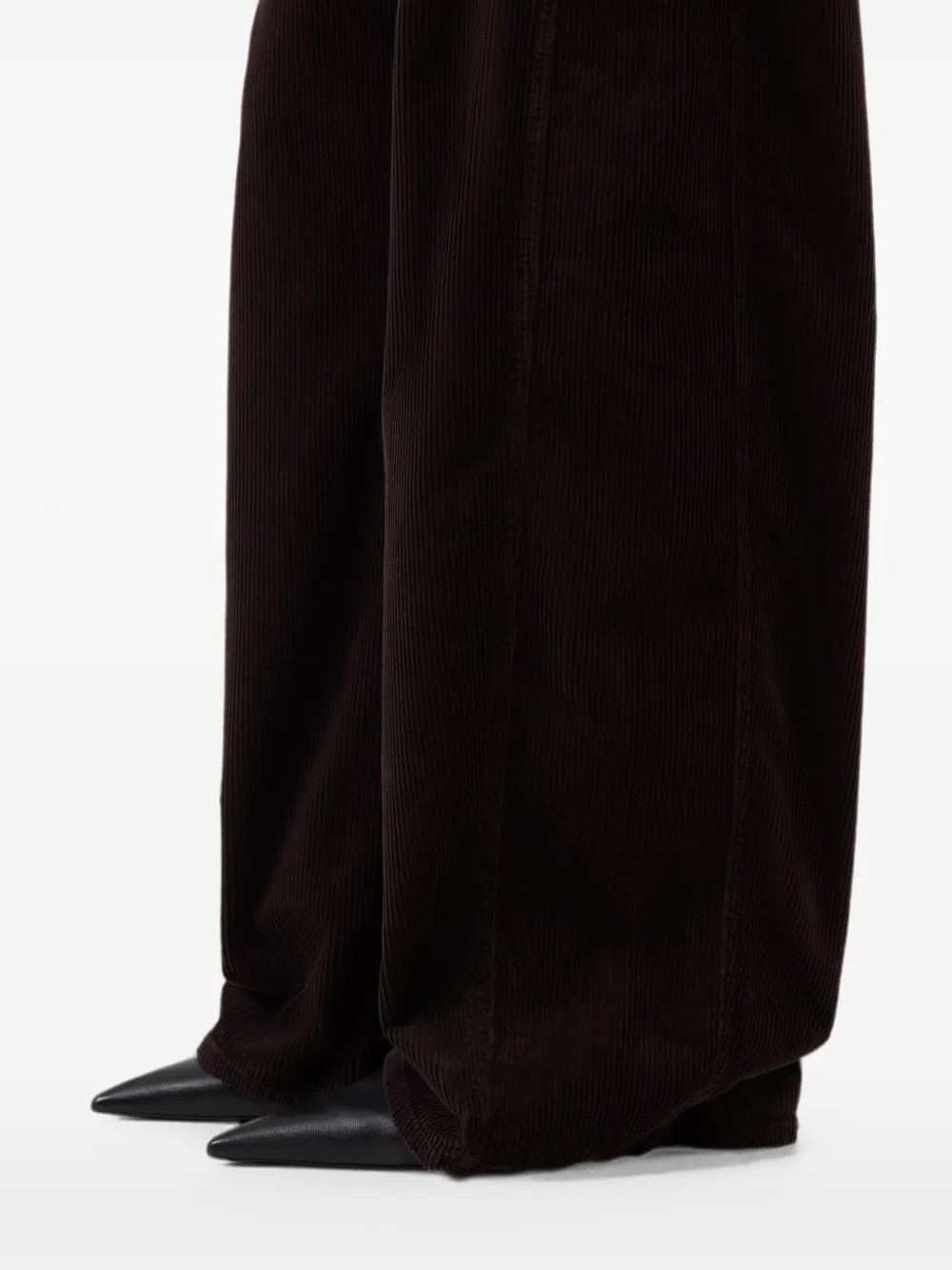 Closed Tori-X ribfluwelen straight broek Bruin