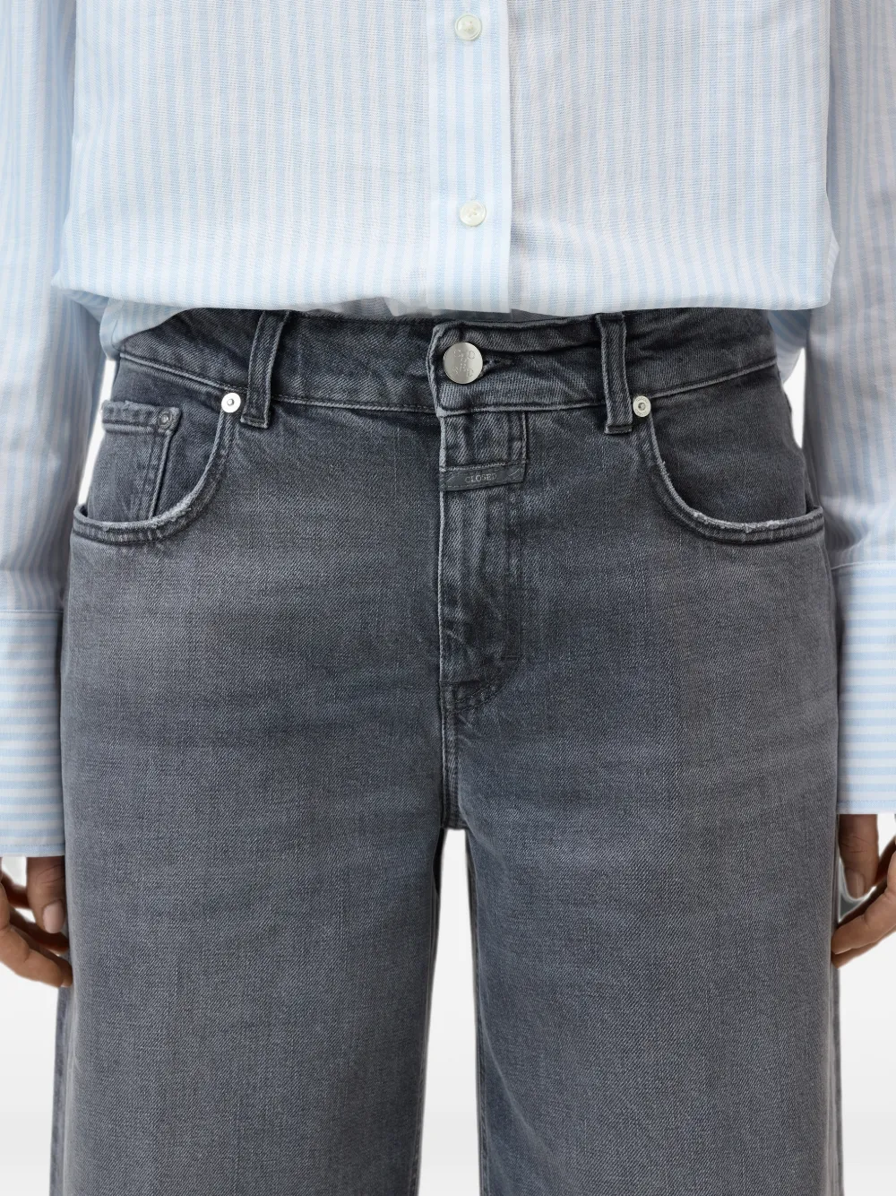 Closed Jayla jeans met wijde pijpen Grijs