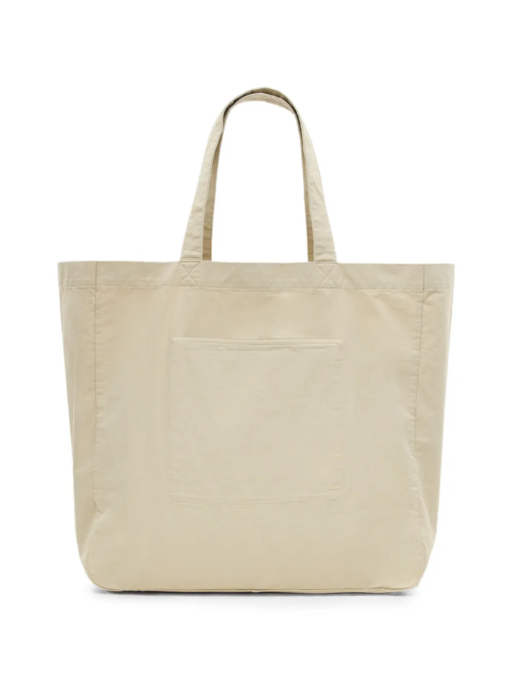 Closed Shopper met borduurwerk en logopatch Beige