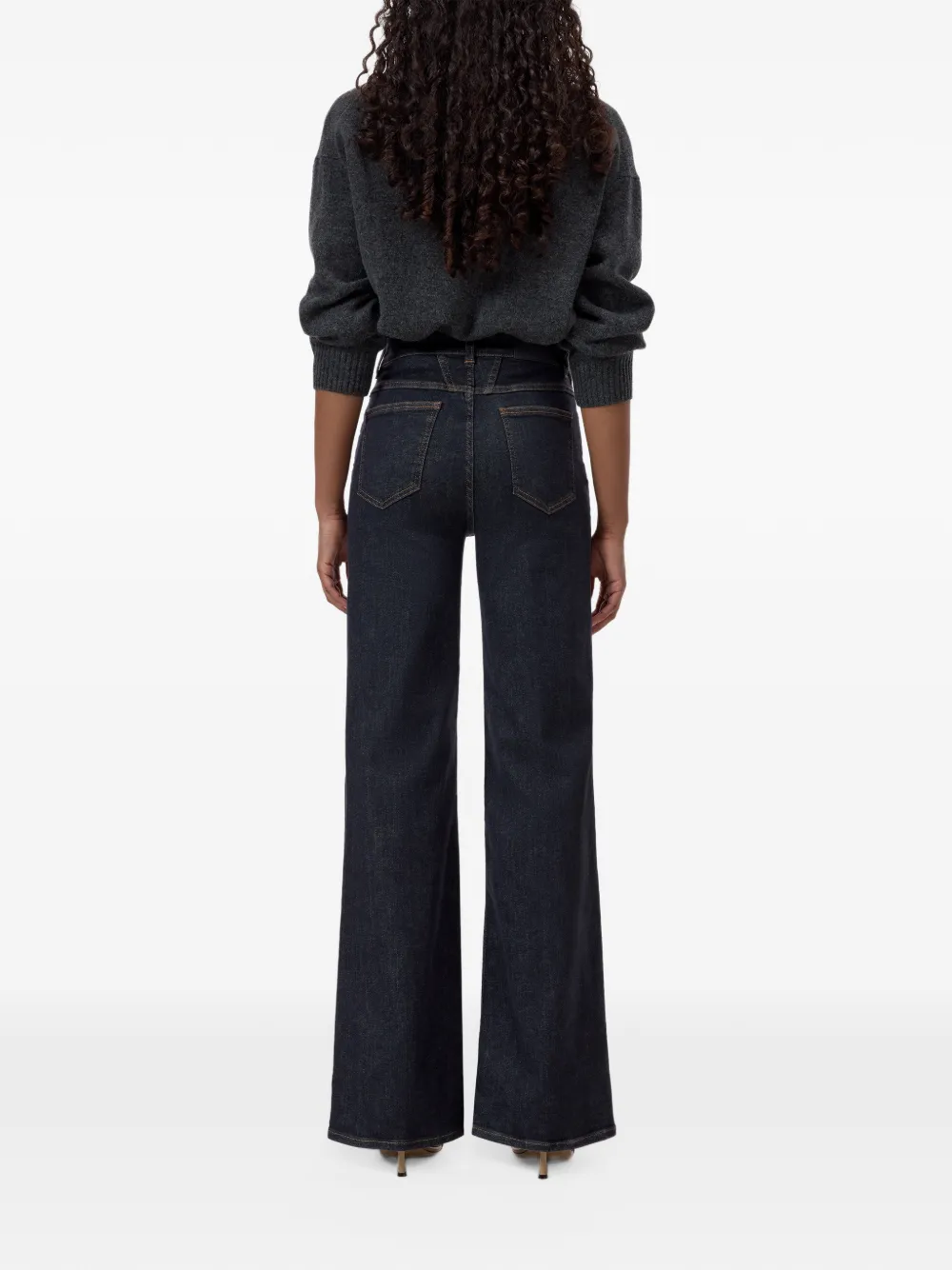 Closed Janna wide-leg flared jeans Blauw