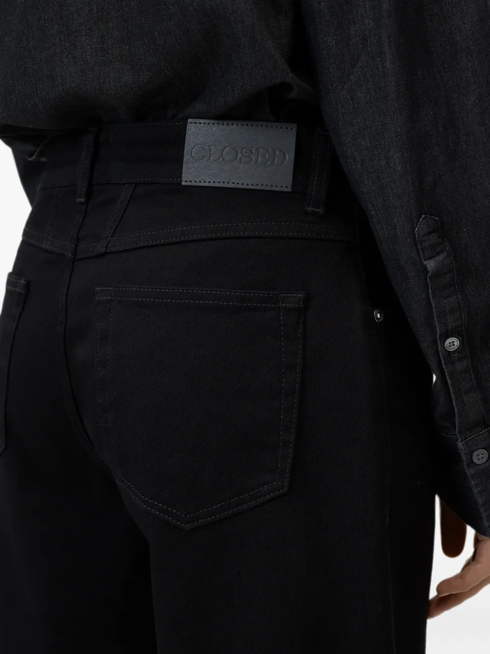 Closed Jayla jeans met wijde pijpen Zwart