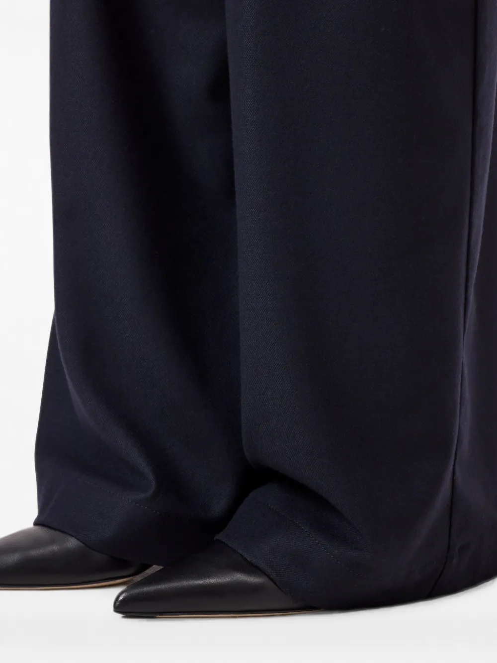 Closed Wes belted wide-leg trousers Blauw