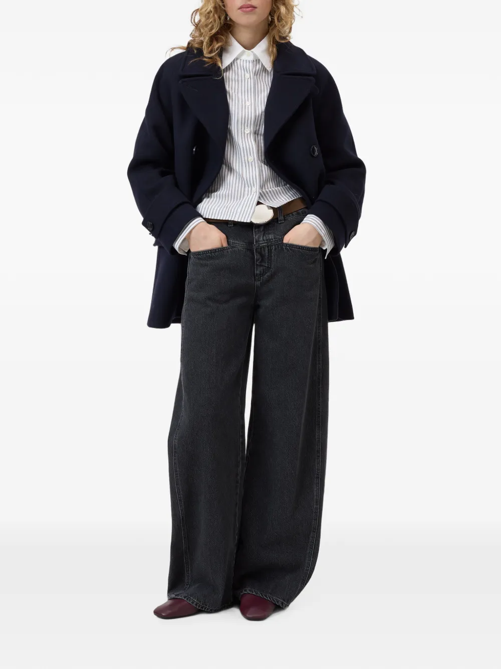 Closed Tori-X jeans met wijde pijpen Zwart