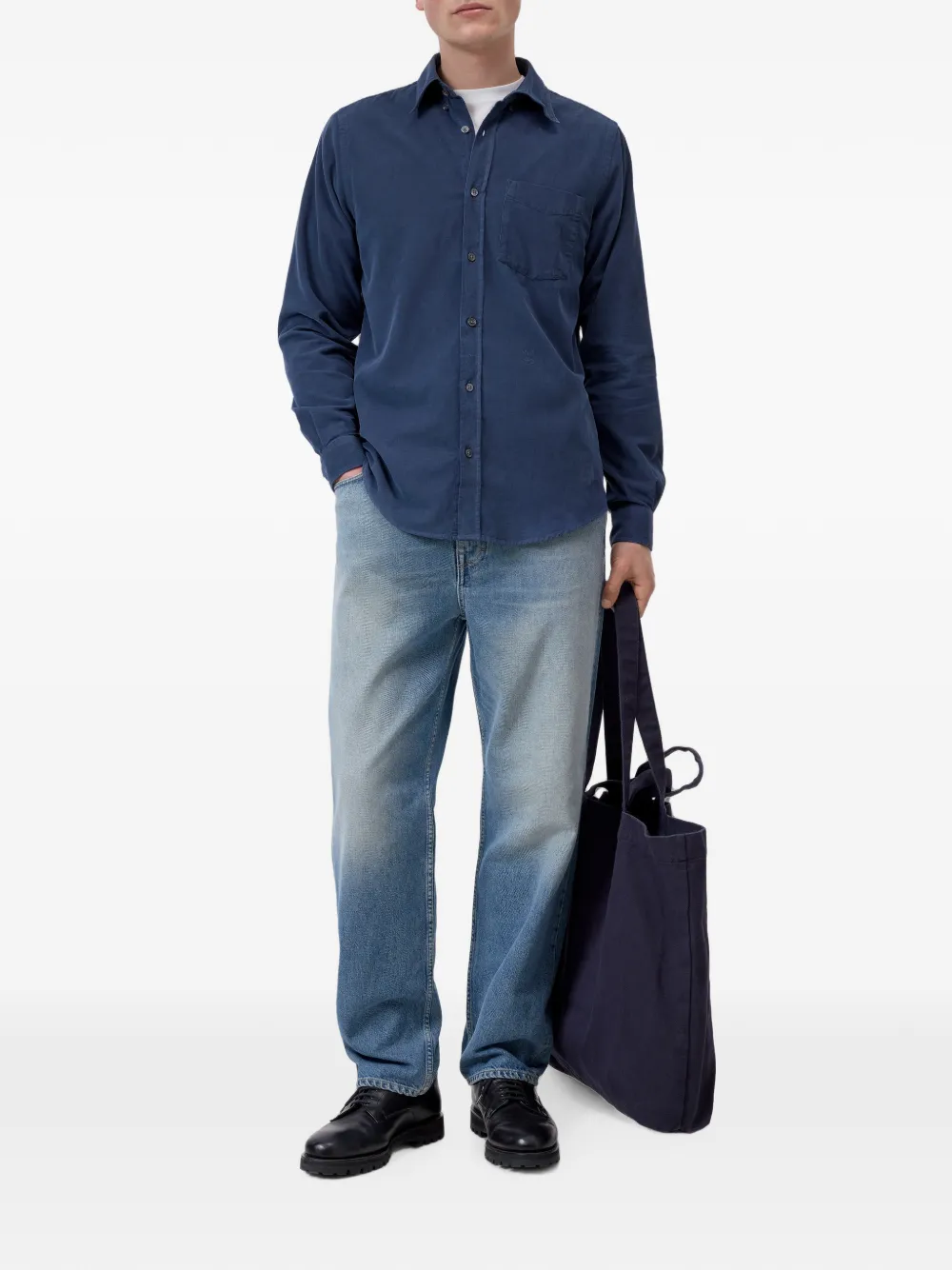 Closed Button-down overhemd Blauw