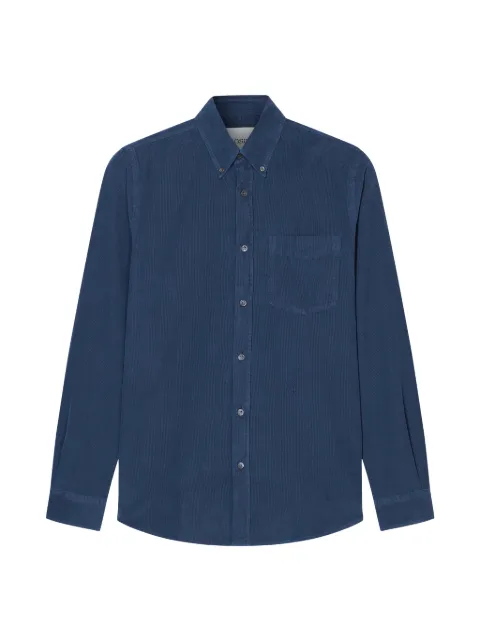 Closed button-down corduroy shirt
