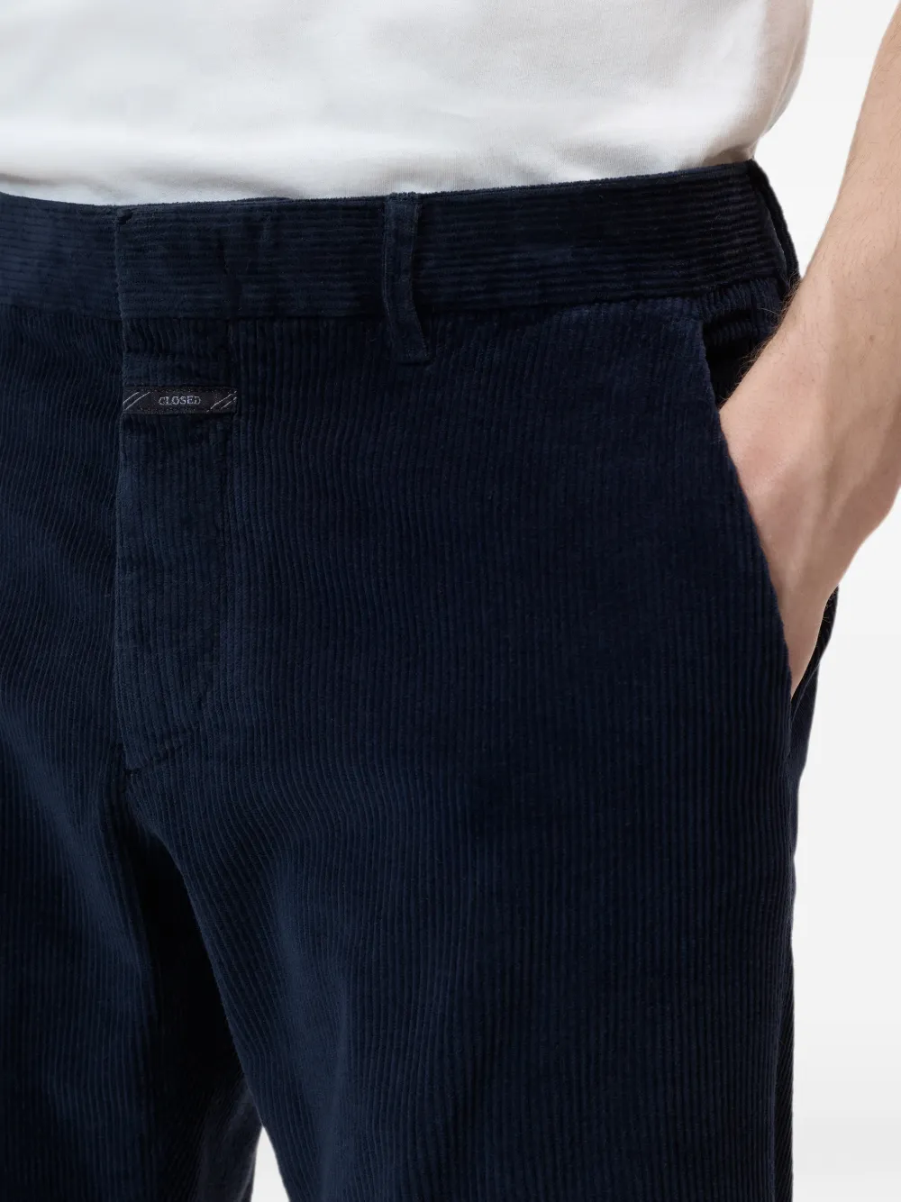Closed Clifton ribfluwelen broek Blauw