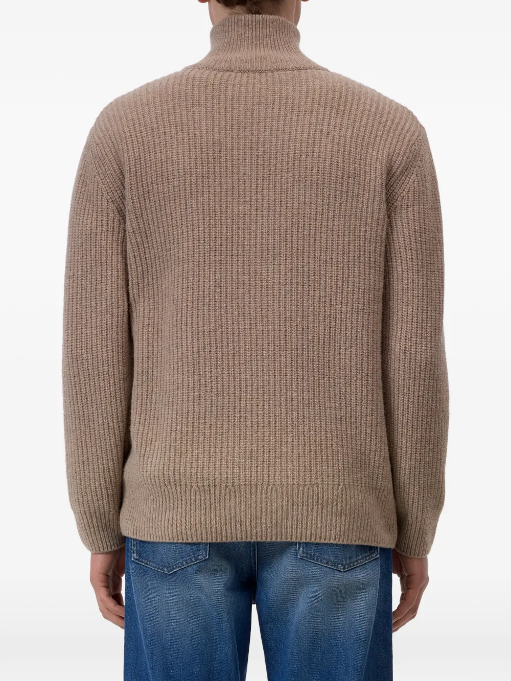 Closed Ribgebreide trui Beige