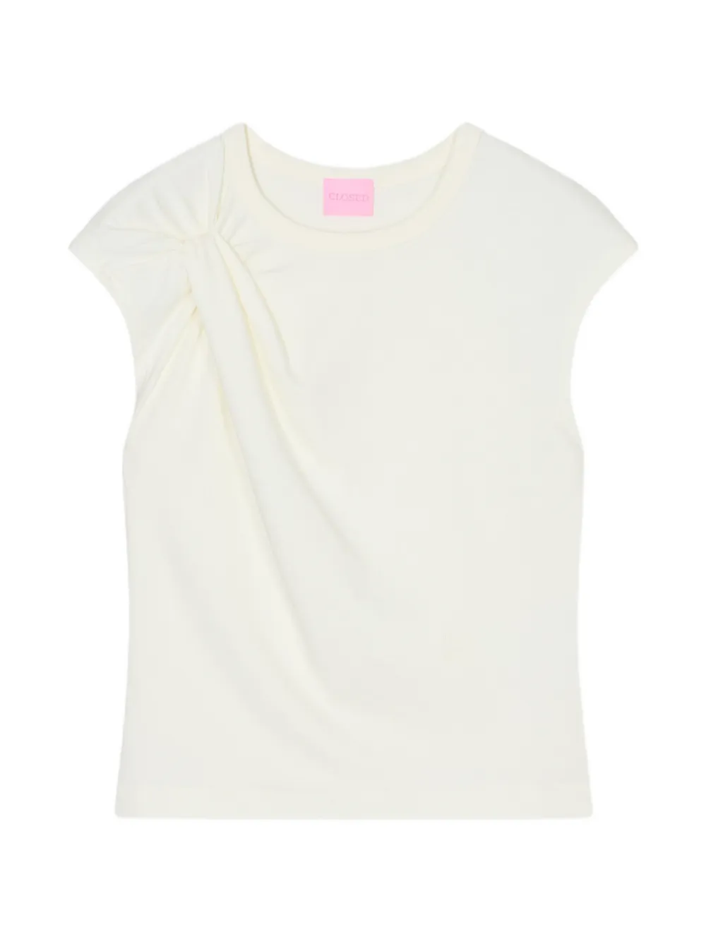 Closed knotted-detail T-shirt