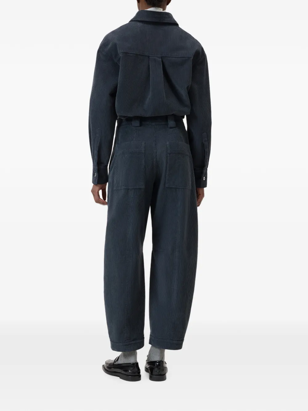 Closed Rhannon ribfluwelen straight broek Blauw