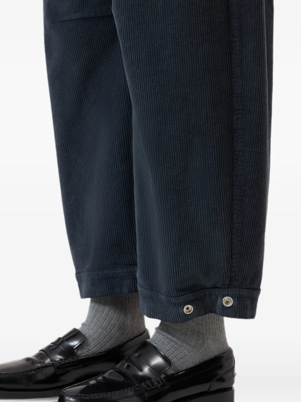 Closed Rhannon ribfluwelen straight broek Blauw