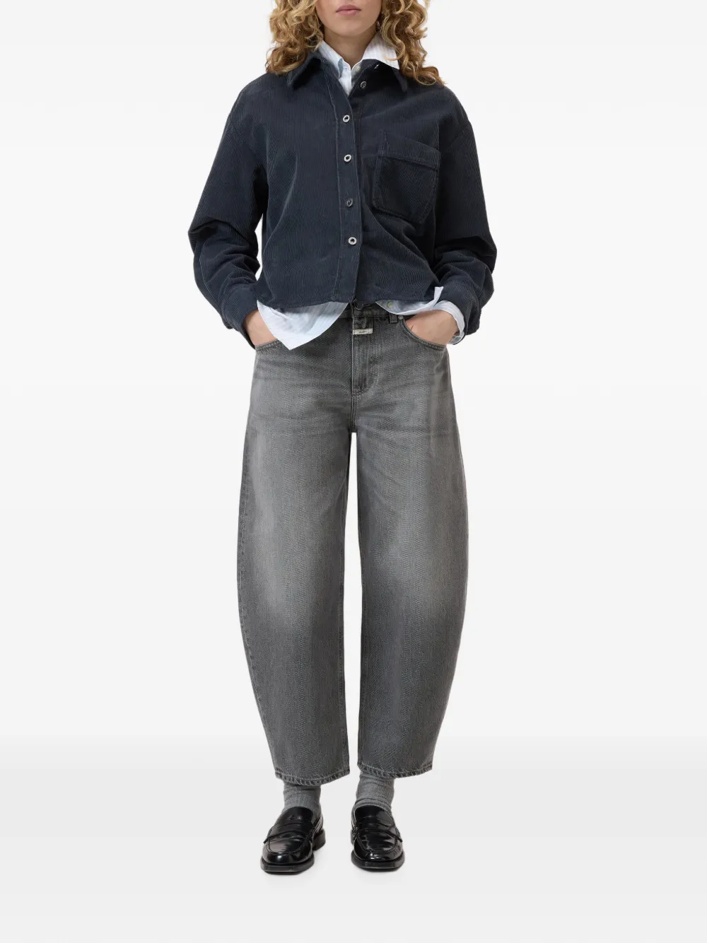 Closed Jazzie jeans met toelopende pijpen Grijs