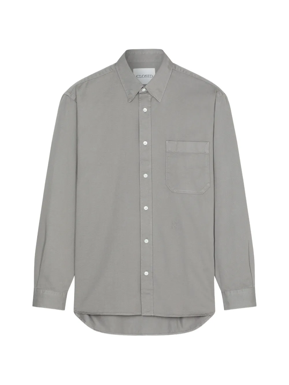 Closed chest-pocket button-down shirt - Grau