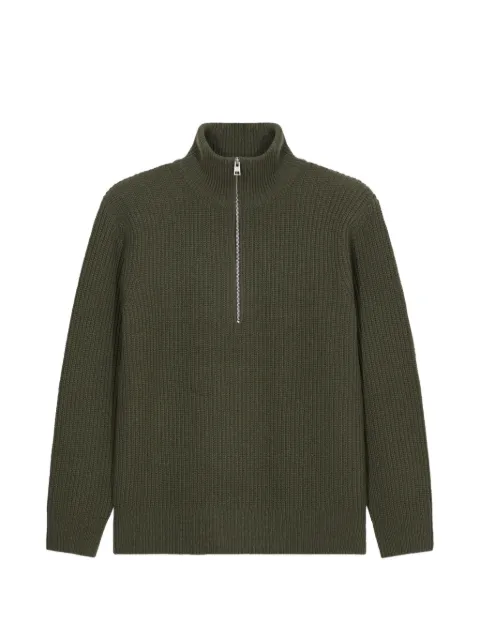 Closed Gerippter Pullover mit Reißverschluss