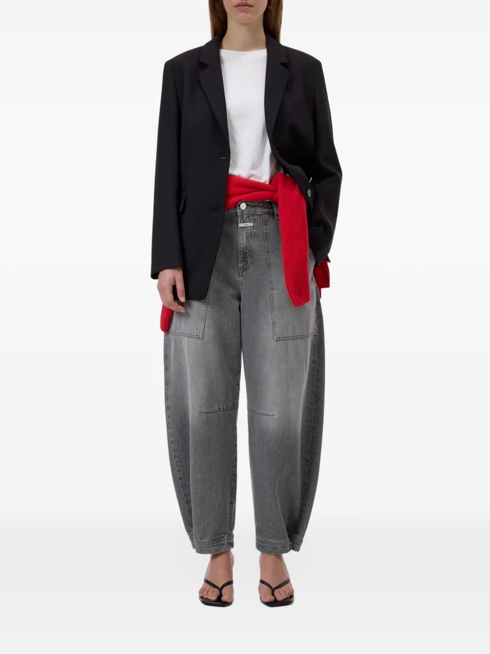 Closed Rhannon barrel-leg jeans Grijs