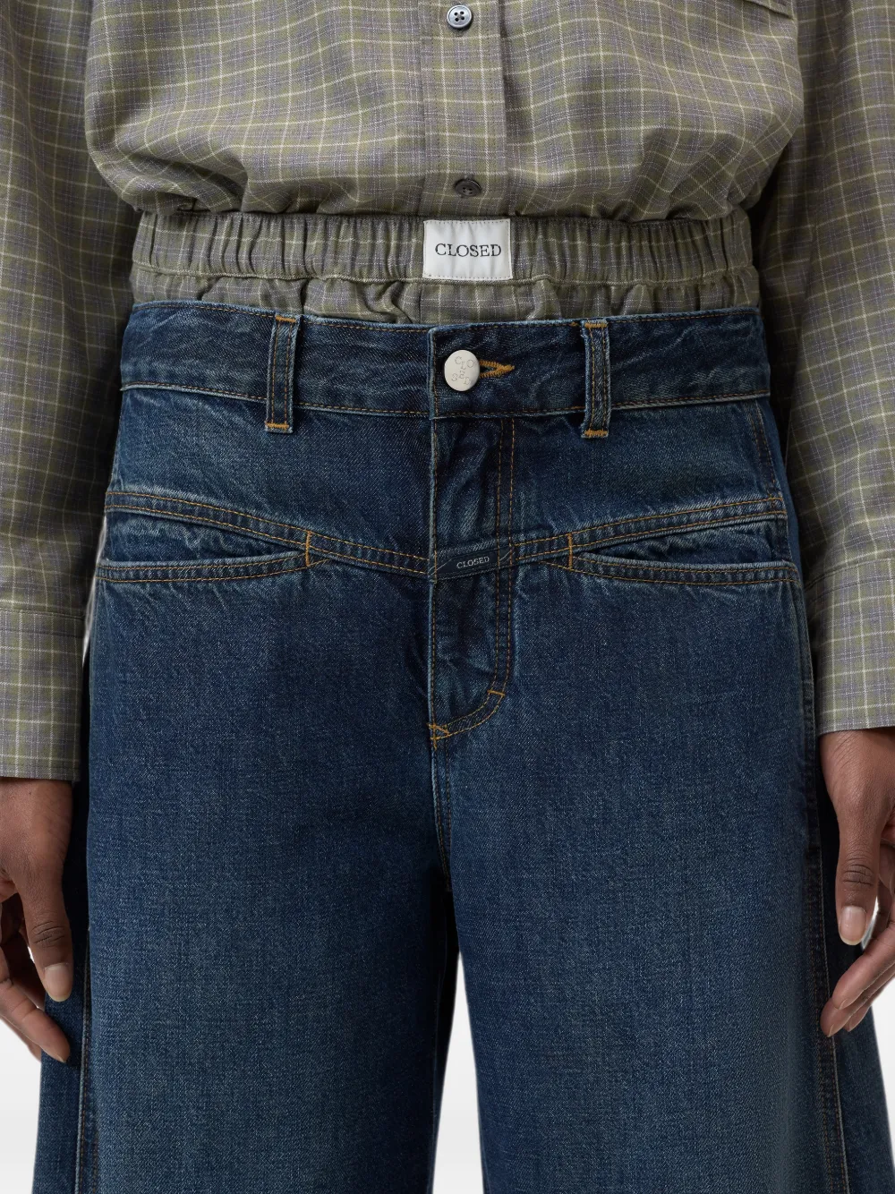 Closed Tori-X jeans met wijde pijpen Blauw