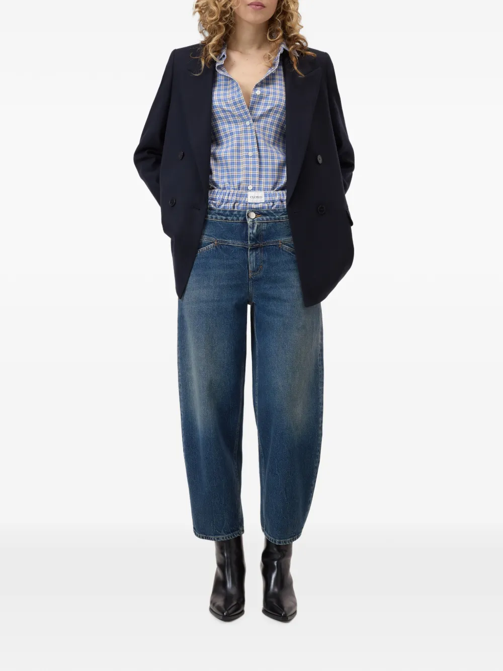 Closed Stover-X jeans met toelopende pijpen Blauw