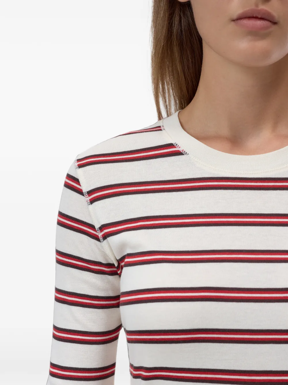 Closed Gestreept T-shirt Wit