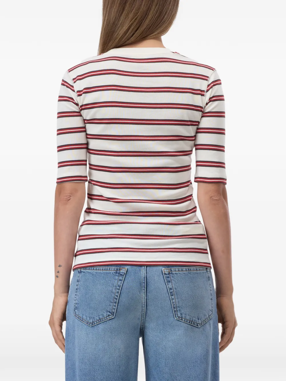 Closed Gestreept T-shirt Wit