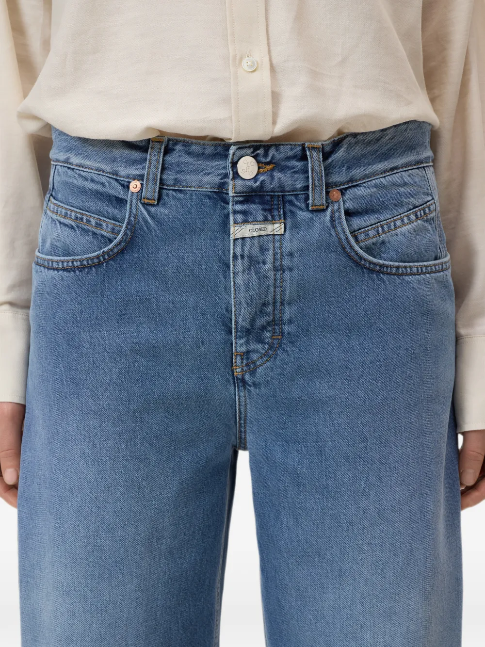 Closed Nikka jeans met wijde pijpen Blauw