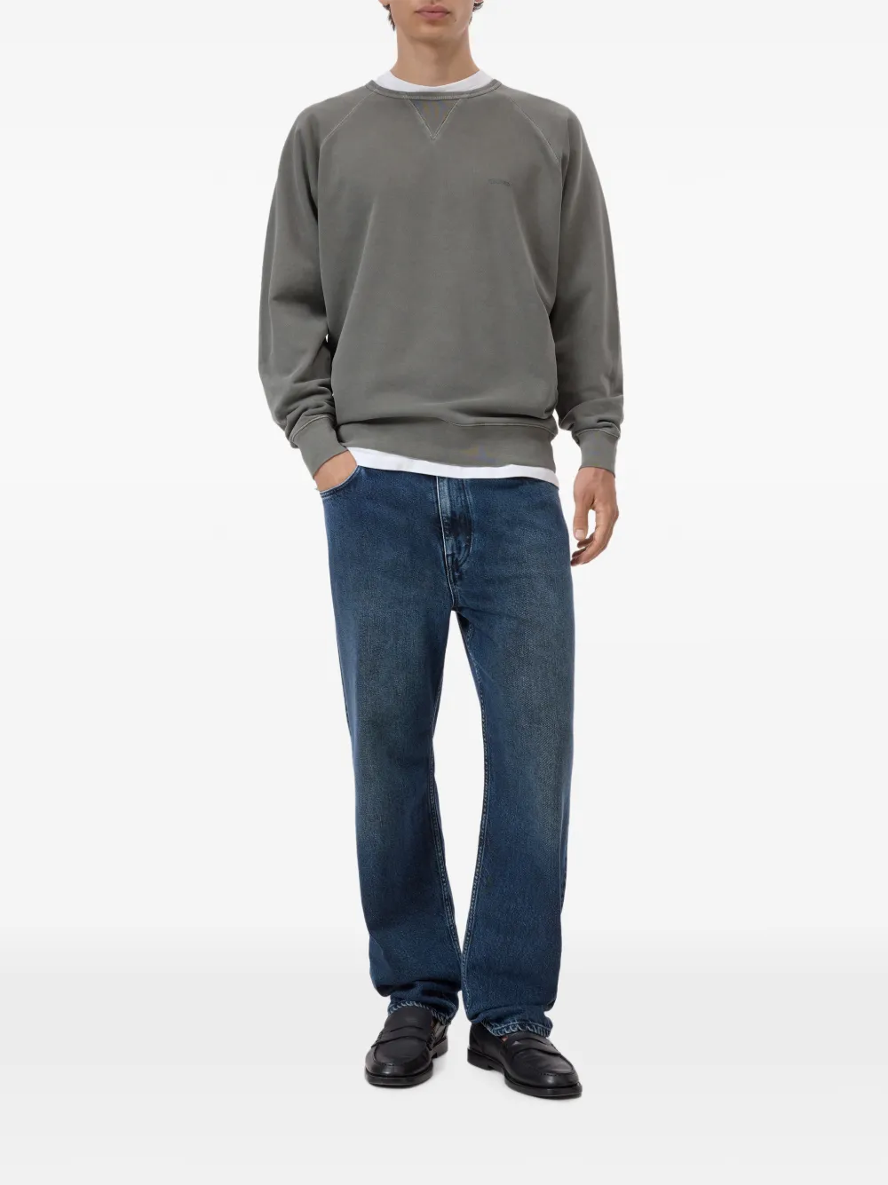 Closed Sweater met raglan mouwen Groen