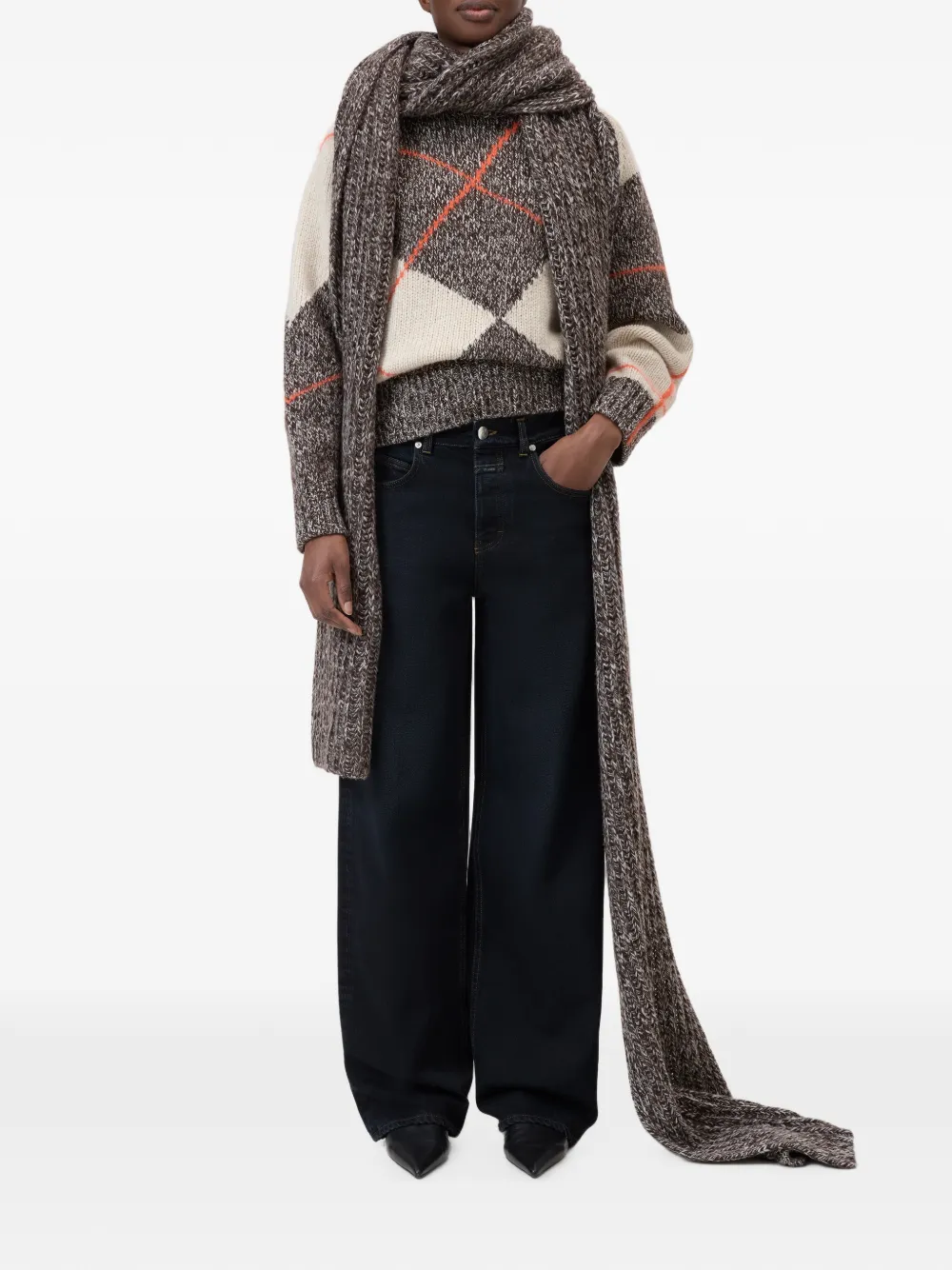 Closed Nikka jeans met wijde pijpen Blauw