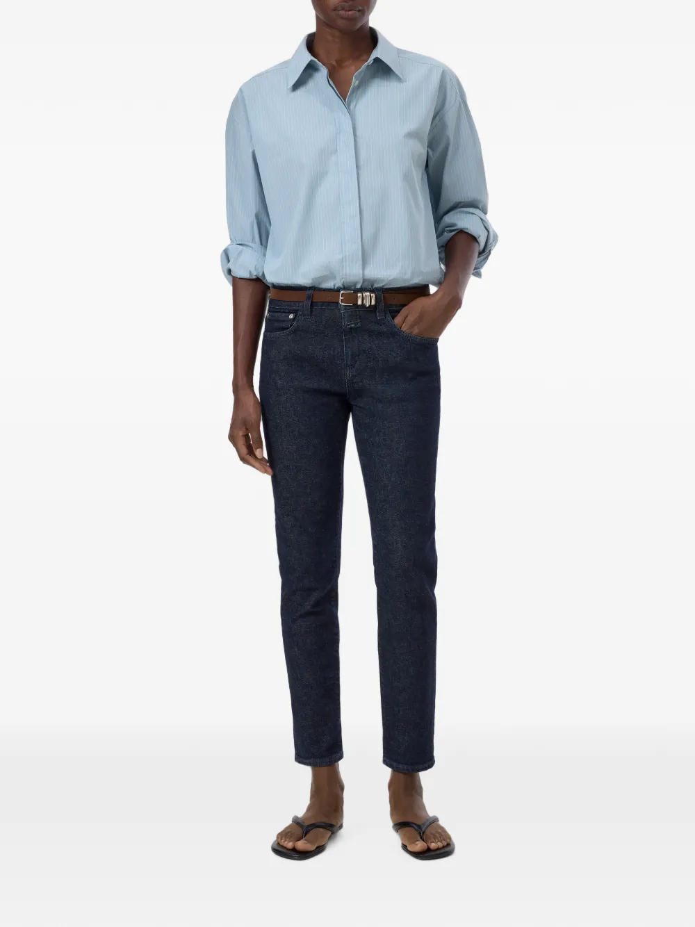 Closed Baker jeans met gehaakte band Blauw