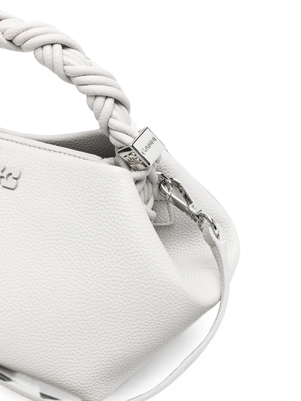 GANNI Kleine Bou tas met handvat Beige
