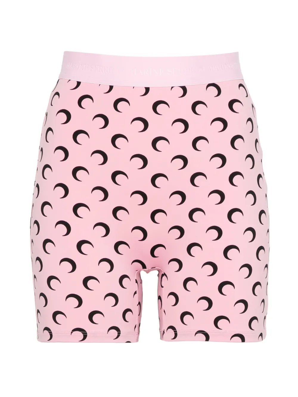 Marine Serre Moon-printed jersey biker shorts Roze