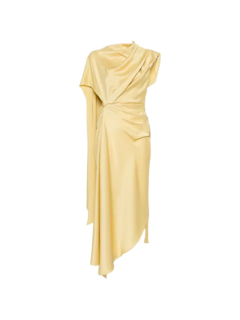 De La Vali Lunessa draped asymmetric dress