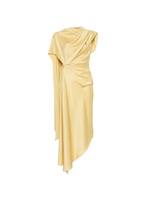 De La Vali vestido Lunessa asimétrico drapeado