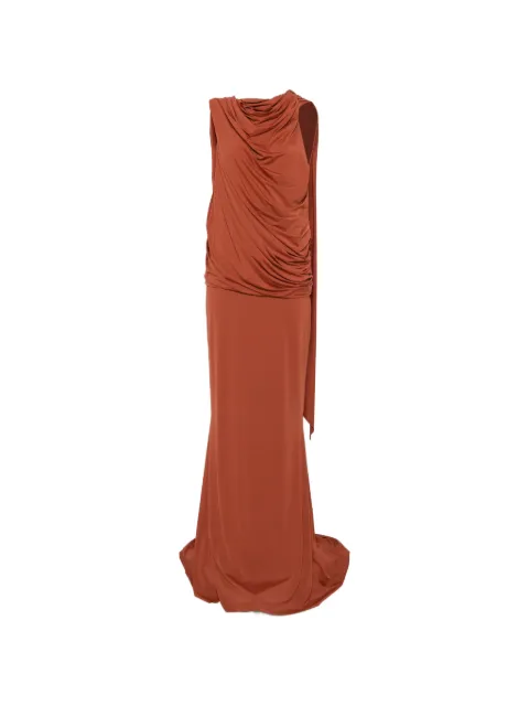 De La Vali Lurna draped jersey maxi dress