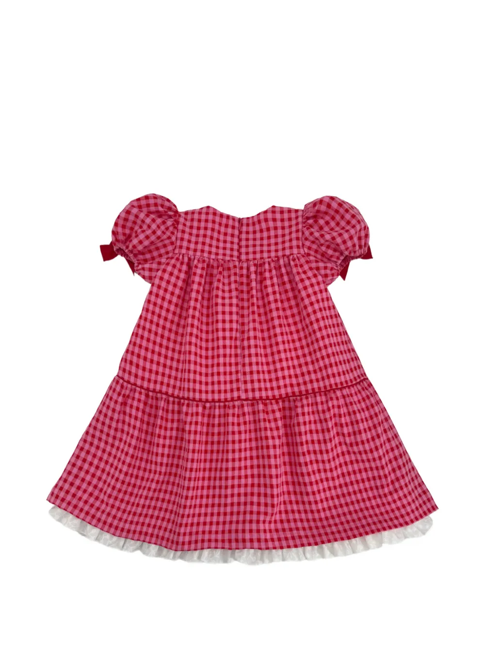 La Stupenderia Jurk met gingham ruit Rood
