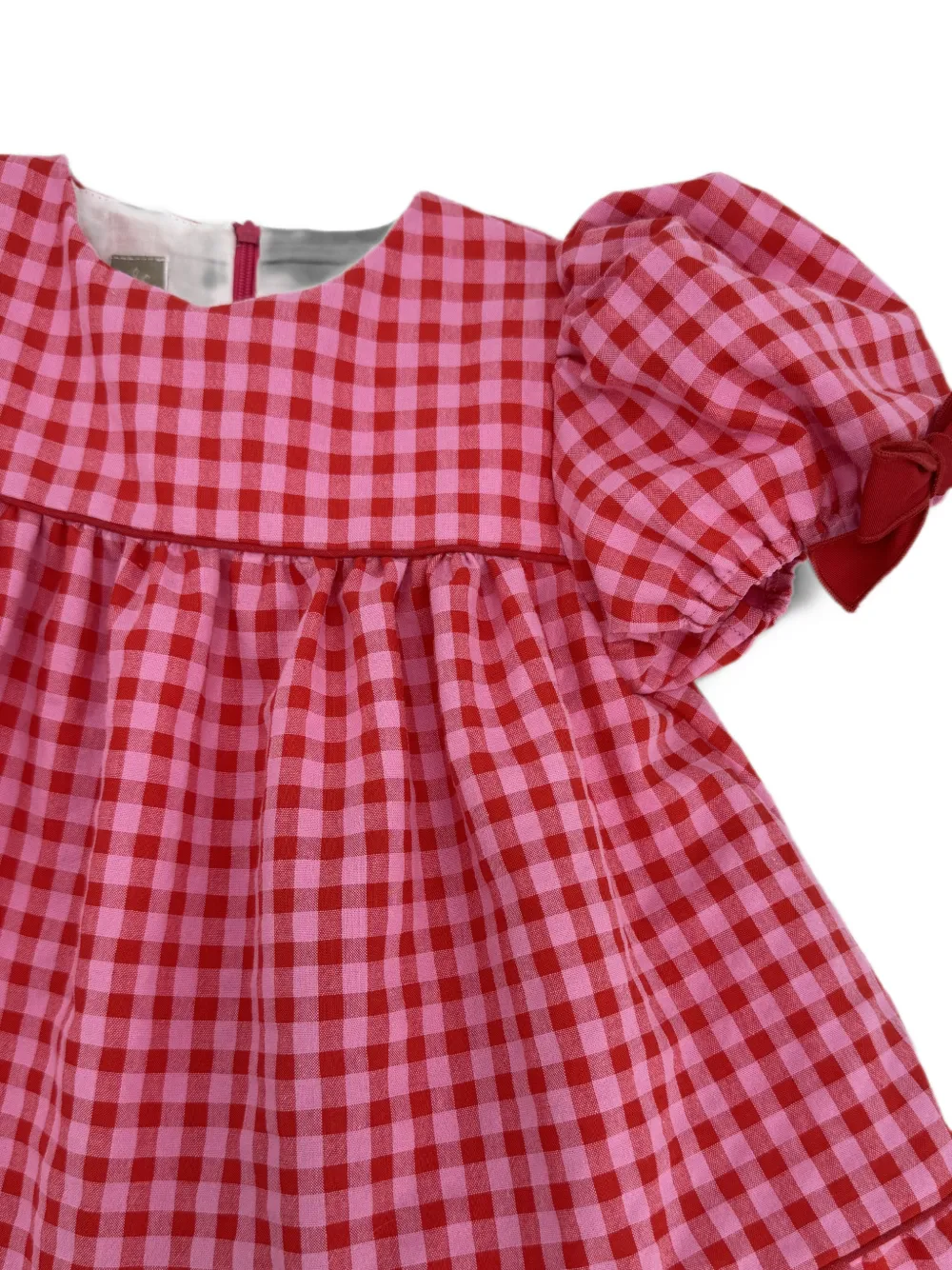 La Stupenderia Jurk met gingham ruit Rood