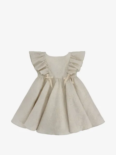 La Stupenderia embroidered ruffled dress
