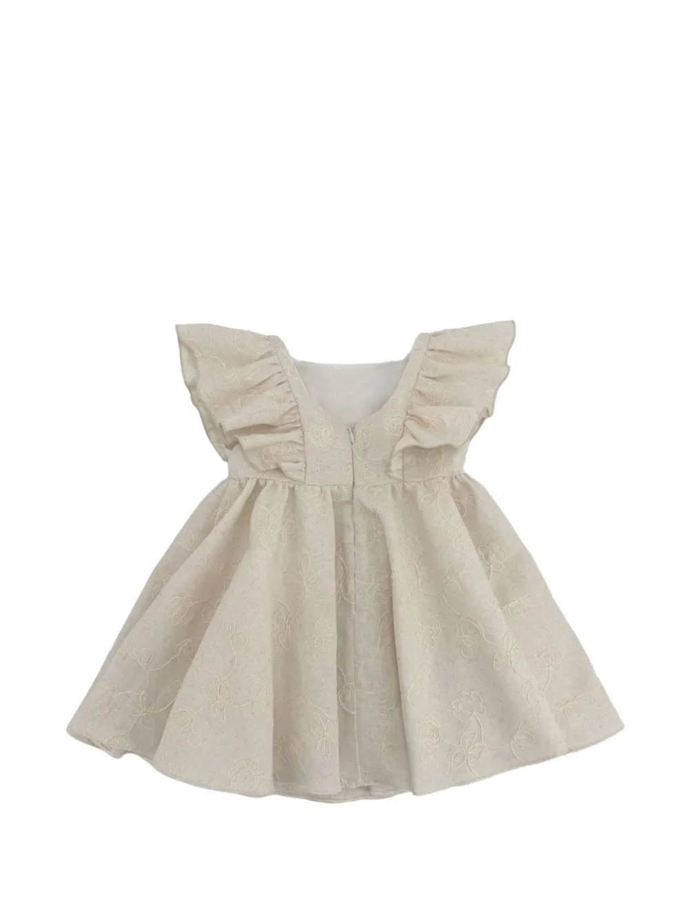 La Stupenderia Jurk met ruches Beige