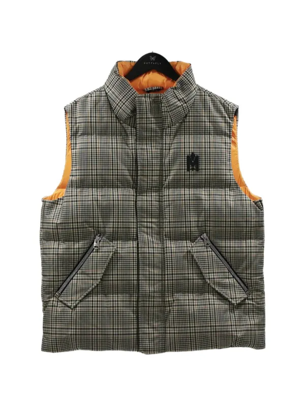 Mackage Joseph Plaid Gilet in Neutrals
