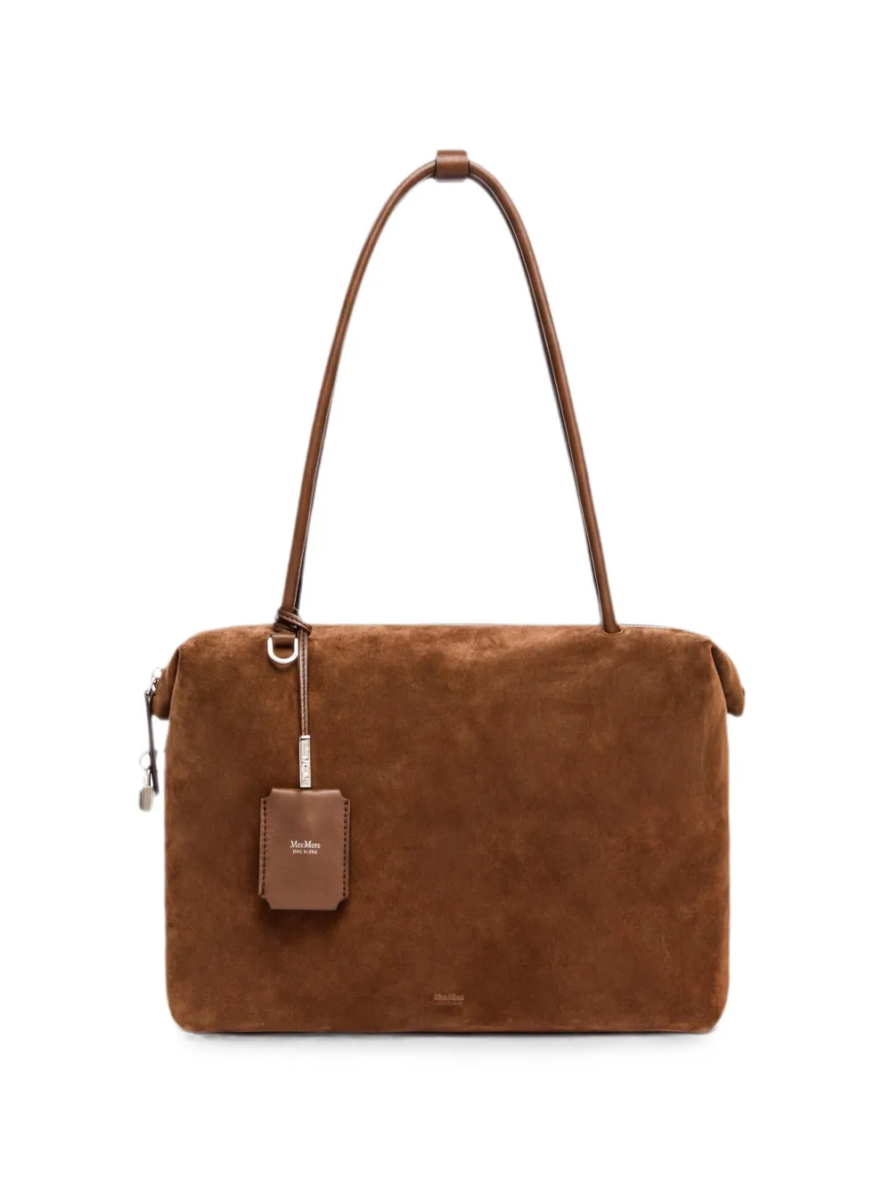 Max Mara Borsa tote con zip - Marrone