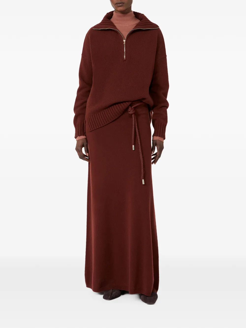 Max Mara Kasjmier trui Bruin