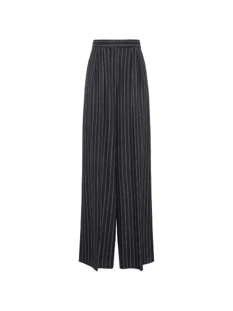 Max Mara pinstriped wide-leg trousers