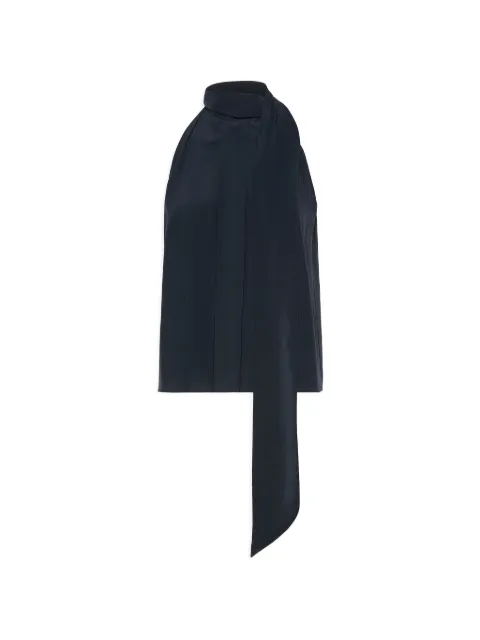 Max Mara haut sans manches à design plissé