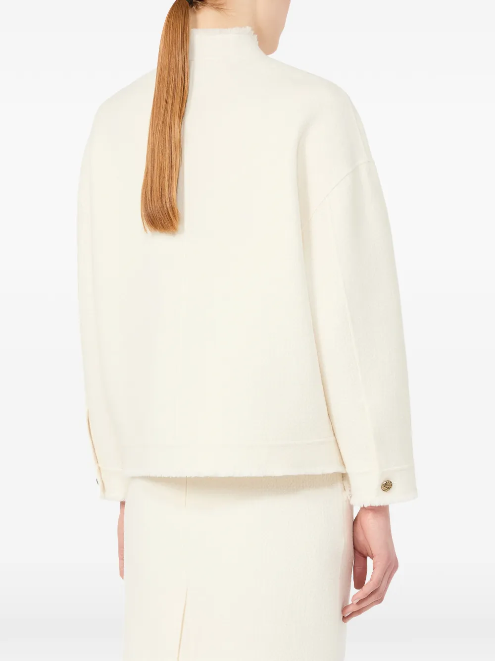 Max Mara Palmizi jack met knopen Beige
