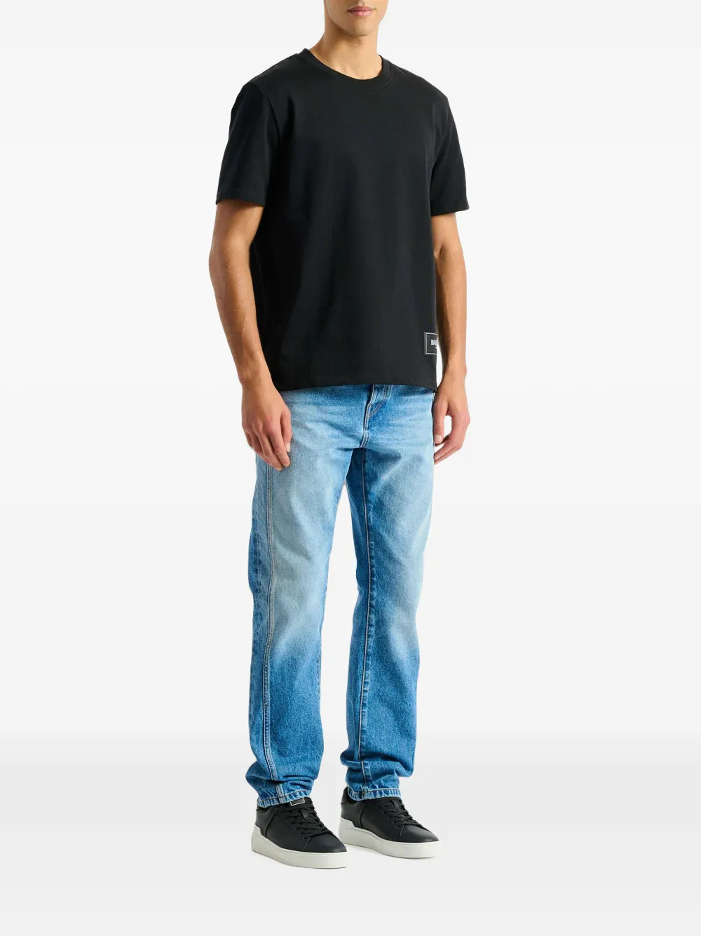 Balmain T-shirt met logopatch Zwart