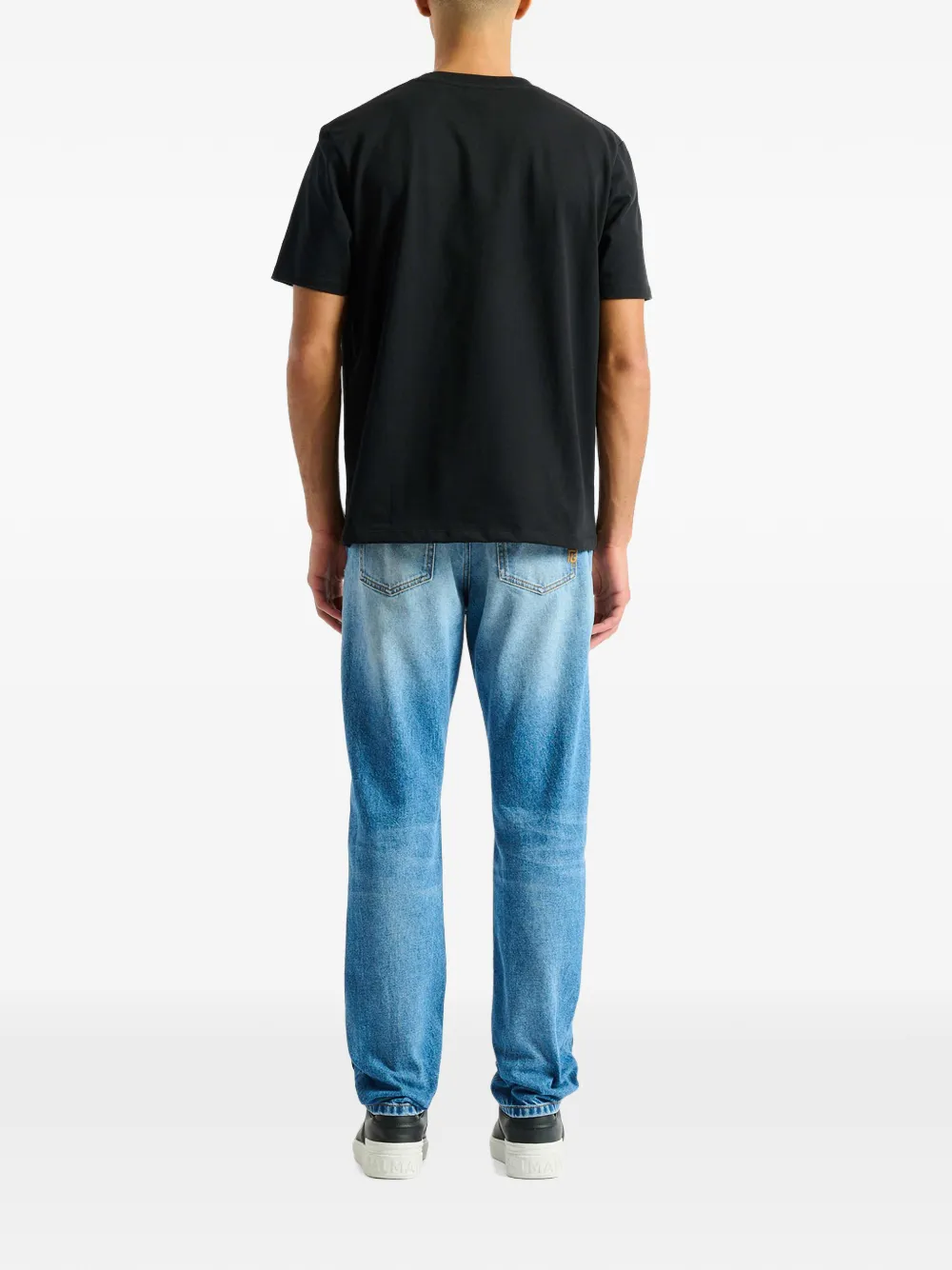 Balmain T-shirt met logopatch Zwart