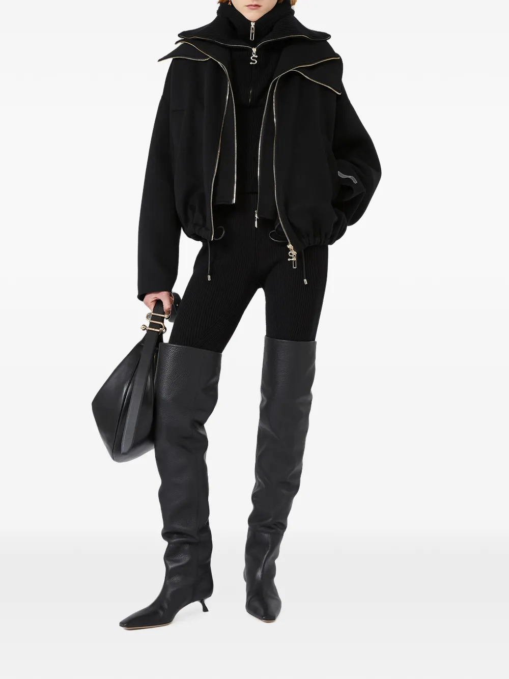 Sportmax Jack met rits Zwart