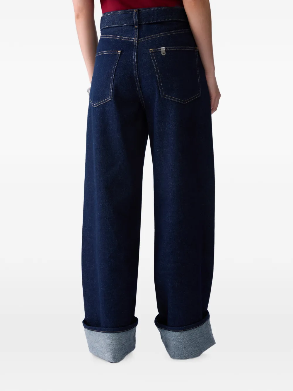 LIU JO Flared jeans met omgeslagen pijpen Blauw
