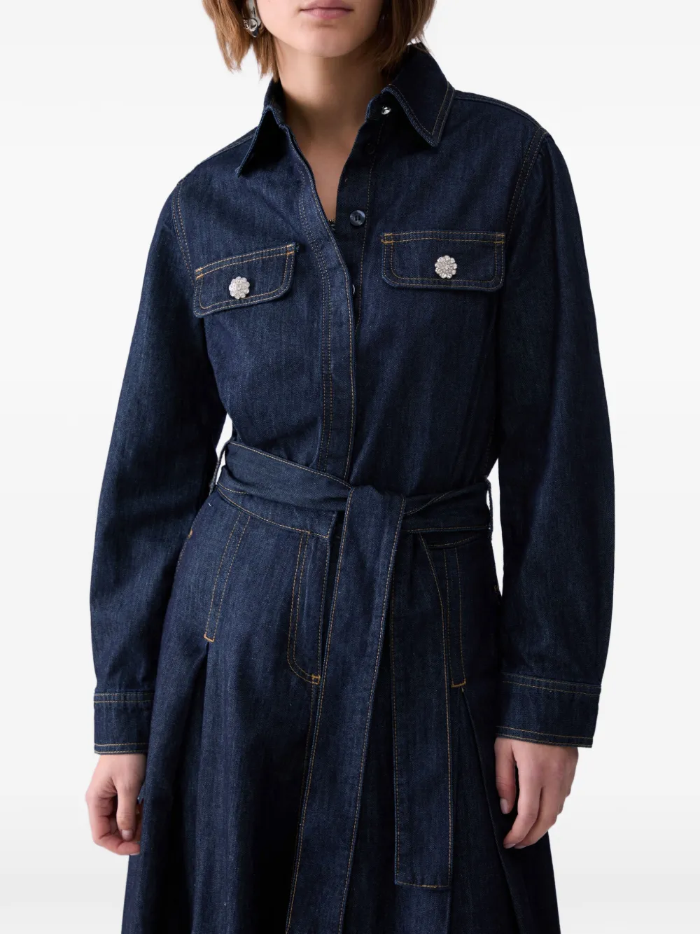 LIU JO Denim blousejurk Blauw