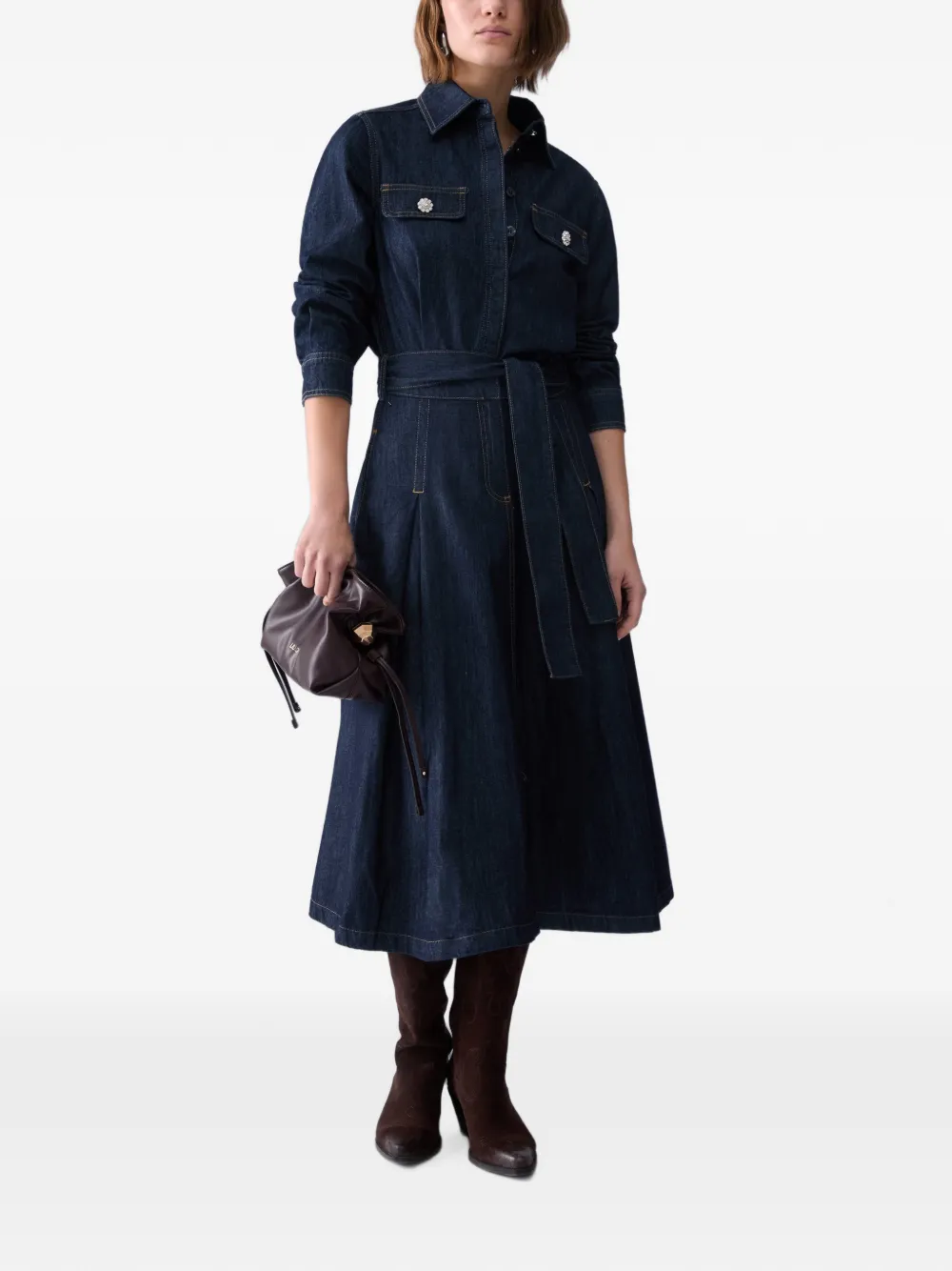 LIU JO Denim blousejurk Blauw