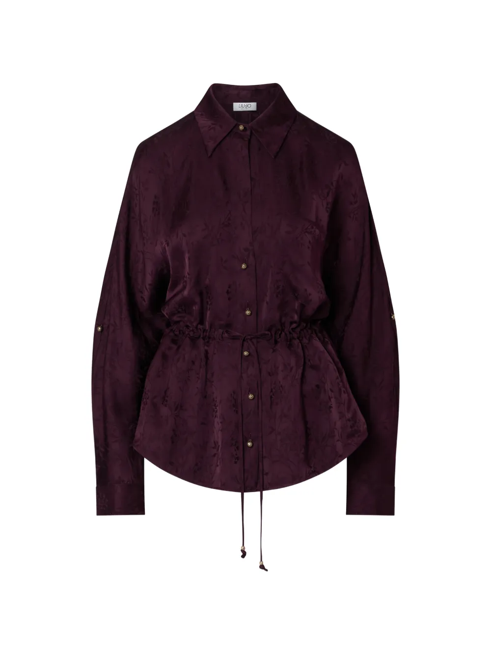 LIU JO jacquard satin shirt - Viola