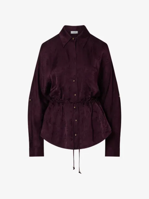 LIU JO camisa de satén en jacquard